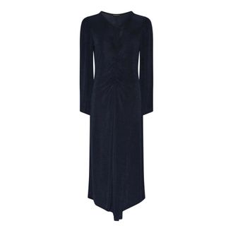 Bruuns Bazaar Midi Dresses, female, Blue, 2XL, Elegant Sky Captain Dress