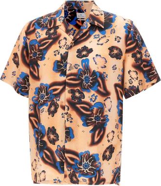 Paul Smith Overhemden, Heren, Veelkleurig, M, Bloemenprint Shirt