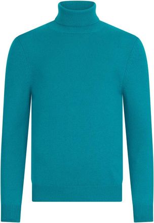 Malo Cashmere Turtleneck - Heren - Cashmere truien - Blauw - L - Truien & Vesten