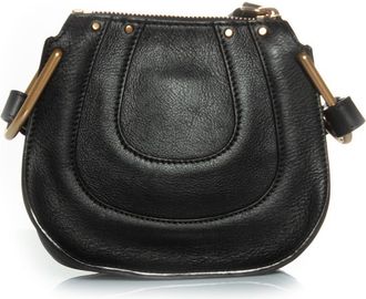 Chlo&eacute; Pre-owned Womens Mini Hayley hobo bag in black Leather - One Size
