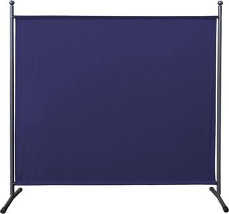 Quick-Star Quick-star - Paravent 180 X 178 Cm Stoff Raumteiler Gro&szlig; Stellwand Trennwand Balkon Sichtschutz Blau