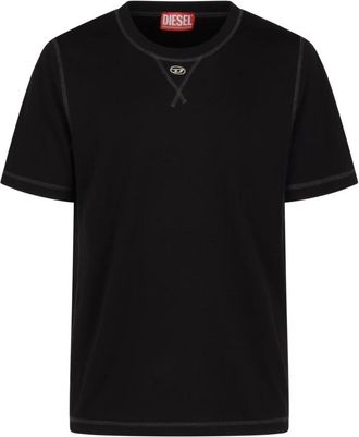 Diesel T-Madjust-Tr T-Shirt - Heren - T-shirts - Zwart - XL - Katoen - Tops