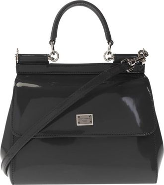 Dolce & Gabbana Sicily Kleine schoudertas - Dames - Handtassen - Grijs - ONE Size - Leer - Tassen