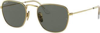 Ray-Ban RB8157 Frank Polarized 921658 Mens Sunglasses Gold Size 48