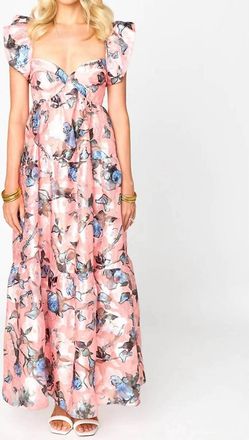 BuddyLove Lilly Sweetheart Neckline Maxi Dress In Sweet Talkin Pink