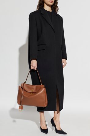 Balenciaga Wool Coat, Womens, Black