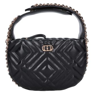 La Carrie Tassen, Dames, Zwart, ONE Size, Leer, Night Edition Ronde Tas