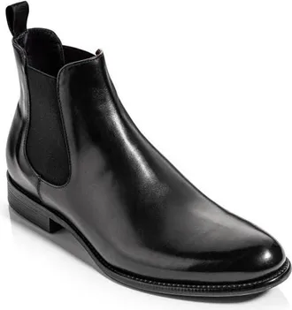 To Boot New York Ike Chelsea Boot in Vitello Nero at Nordstrom, Size 10.5