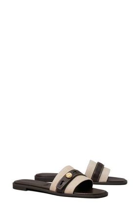 Tory Burch Romy Slide Sandal in Natural at Nordstrom, Size 10.5