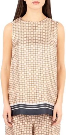 Max Mara Canotta - Dames - Tops zonder mouwen - Veelkleurig - L - Tops