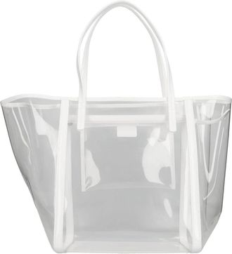 by FAR Tassen.. Wit - Dames - Shoppers - Grijs - ONE Size - Leer - Tassen