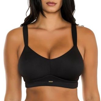 Affinitas Holly Wire-Free Seamless Bra in Black at Nordstrom, Size X-Large
