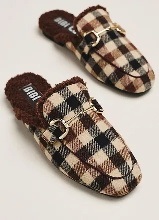Bibi Lou Shearling Horsebit Mules