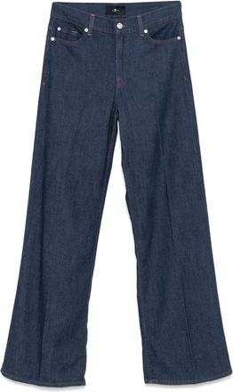 7 For All Mankind Lotta Wide Leg Jeans - Dames - Jeans - Blauw - Maat: W28 Katoen