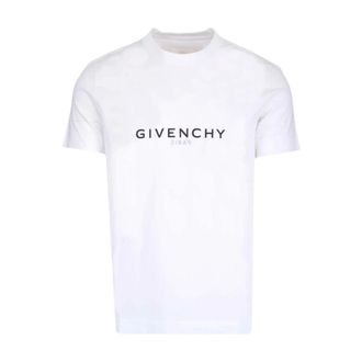 Givenchy Paris Reverse T-Shirt - male - Givenchy - T-Shirts - White - XL - Tops