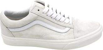 Vans Klassieke Su&egrave;de Rubberen Zool Sneakers - Heren - Sneakers - Wit - 44 1/2 EU - Su&egrave;de - Schoenen