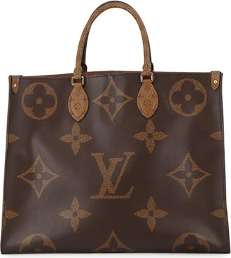 Louis Vuitton Monogram Reverse Red Color Monogram Reverse Handbag Shoulder Bag Tote Bag (Pre-Owned)