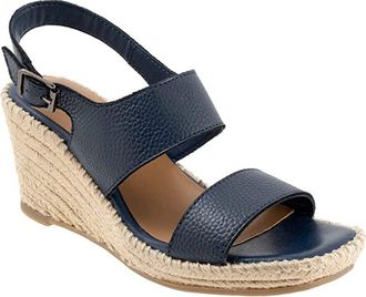 Softwalk Hartley Womens Sandals Navy : 8.5 M (B), Leather