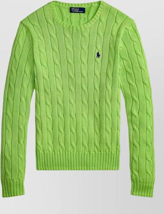 Polo Ralph Lauren julianna cable knit pullover ribbed cuffs hem