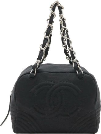 Chanel Cotton Jersey Chain Shoulder Bag
