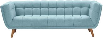 Rendez-Vous D&eacute;co Sof&aacute; Carmen Acolchado 3 Plazas Celeste