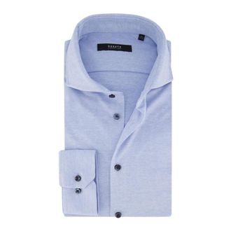 DeSoto Overhemden, Heren, Blauw, S, Katoen, Lichtblauwe Overhemdjurk