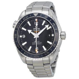 Omega Pre-owned Omega Seamaster Planet Ocean GMT Black Dial Mens Watch 232.30.44.22.01.001