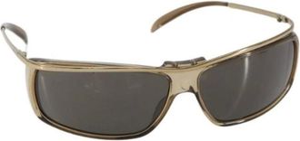 Gucci Pre-owned Accessories, female, Brown, Size: ONE SIZE Pre-owned Metal Sunglasses