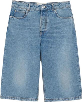 Ami Large Fit Bermuda Shorts - Heren - Denim shorts - Blauw - W33 - Katoen - Korte Broeken