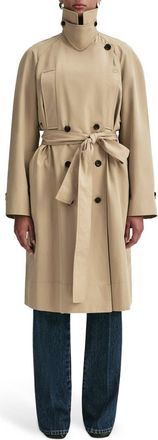 A.L.C. Asher Cotton Blend Trench Coat in Beige at Nordstrom, Size X-Small