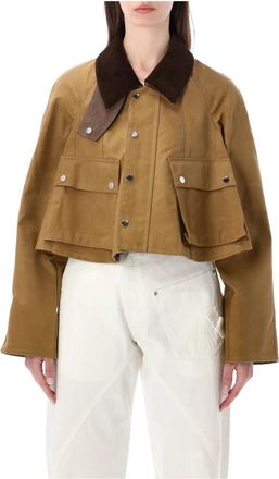 J.W.Anderson Cropped Barn Jacket - Dames - Zomerjassen - Bruin - S - Katoen - Jassen