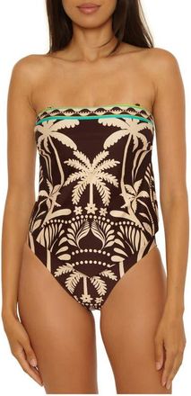 Trina Turk Syros Bandeau Tankini Top in Multi at Nordstrom, Size 14