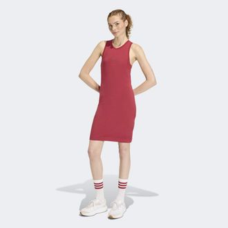 adidas Shirtkleid ADIDAS SPORTSWEAR FUTURE ICONS SMALL LOGO, Damen, Gr. XXL, N-Gr, active maroon, Obermaterial: 90% Baumwolle, 10% Elasthan, Kleider Shirtkle