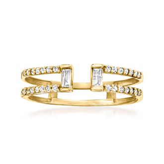 RS Pure by Ross-Simons Diamond Open-Space Ring in 14kt Yellow Gold