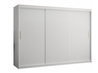 Mirjan24 Mobilier1 - Armario Elblaru 102, Blanco, 200x250x62cm, Puertas De Armario: Correderas, N&uacute;mero De Estantes: 0