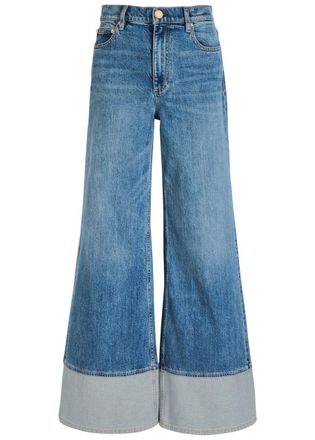 Alice & Olivia Wilson Panelled Wide-leg Jeans - Blue - 27 (W27 / UK8-10 / S)