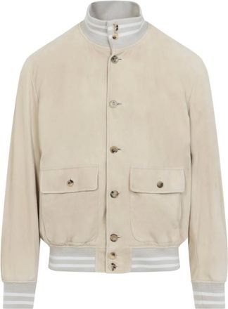 Ralph Lauren Bomber Jacket Purple Label - - Jackets - Uomo - Beige - M