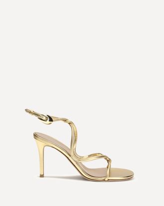 Gianvito Rossi Sandali in pelle metallizzata Woman 36