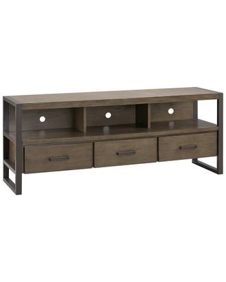 Leick Home Ender Mixed Metal & Wood Tv Stand For Tvs Up To 65In