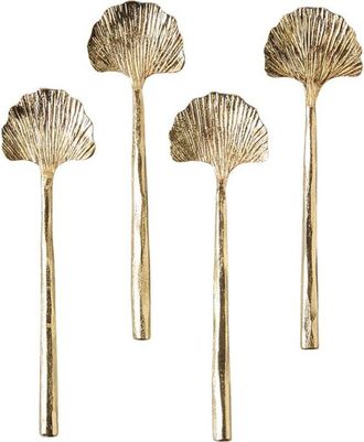 Be Home Gingko Mini Spoons -Set of 4 in Gold at Nordstrom
