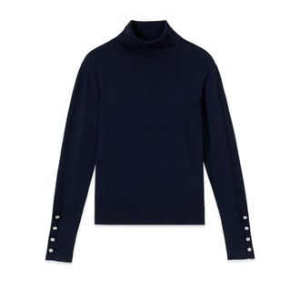 Oltre Turtleneck trui - Dames - Truien - Blauw - Maat: L Nylon