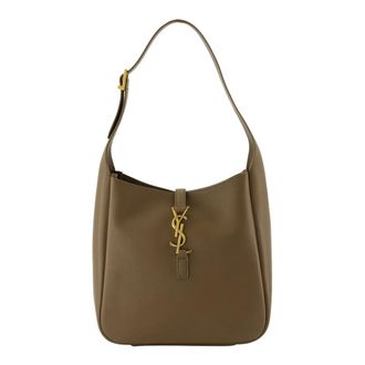 Saint Laurent Shoulder Bags, female, Brown, Size: ONE SIZE Elegant Leather Shoulder Bag