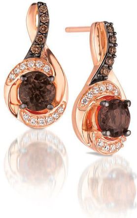Le Vian Ladies Nude Palette Drop Earrings set in 14K Strawberry Gold TQML 28