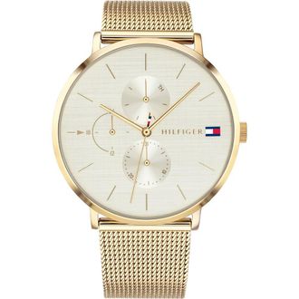 Tommy Hilfiger Womens 1781943 Jenna Ladies Watch - Gold Stainless Steel - One Size