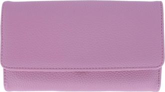 Buxton Womens Solid Colored Vegan Leather Bianca Clutch Wallet