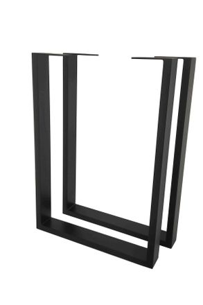 Valdera Tischgestell, Schwarz, Metall, U-Form, 52x73x7.5 cm, B&uuml;rom&ouml;bel, B&uuml;rom&ouml;bel-Sets & B&uuml;rom&ouml;bel-Serien, B&uuml;rom&ouml;belserien