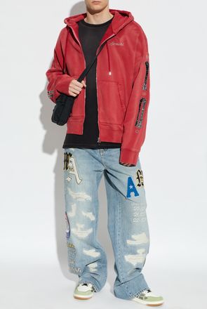 Amiri Jeans With Patches, Mens, Blue