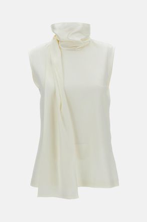 Bottega Veneta Top In Satin Di Seta