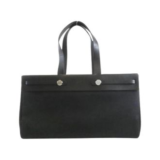 Herm&egrave;s Pre-owned Toile Officier Tote - Pre-owned - Mujer - Negro - ONE SIZE