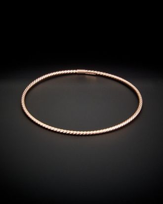 Italian Gold, Inc 14K Italian Rose Gold Twist Bangle